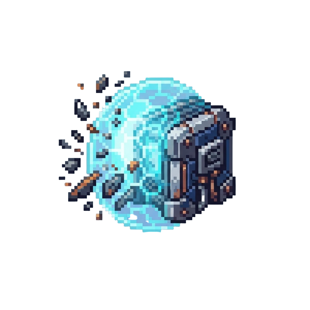 A Glowing Kinetic Barrier Pushing Back the Impact Debris