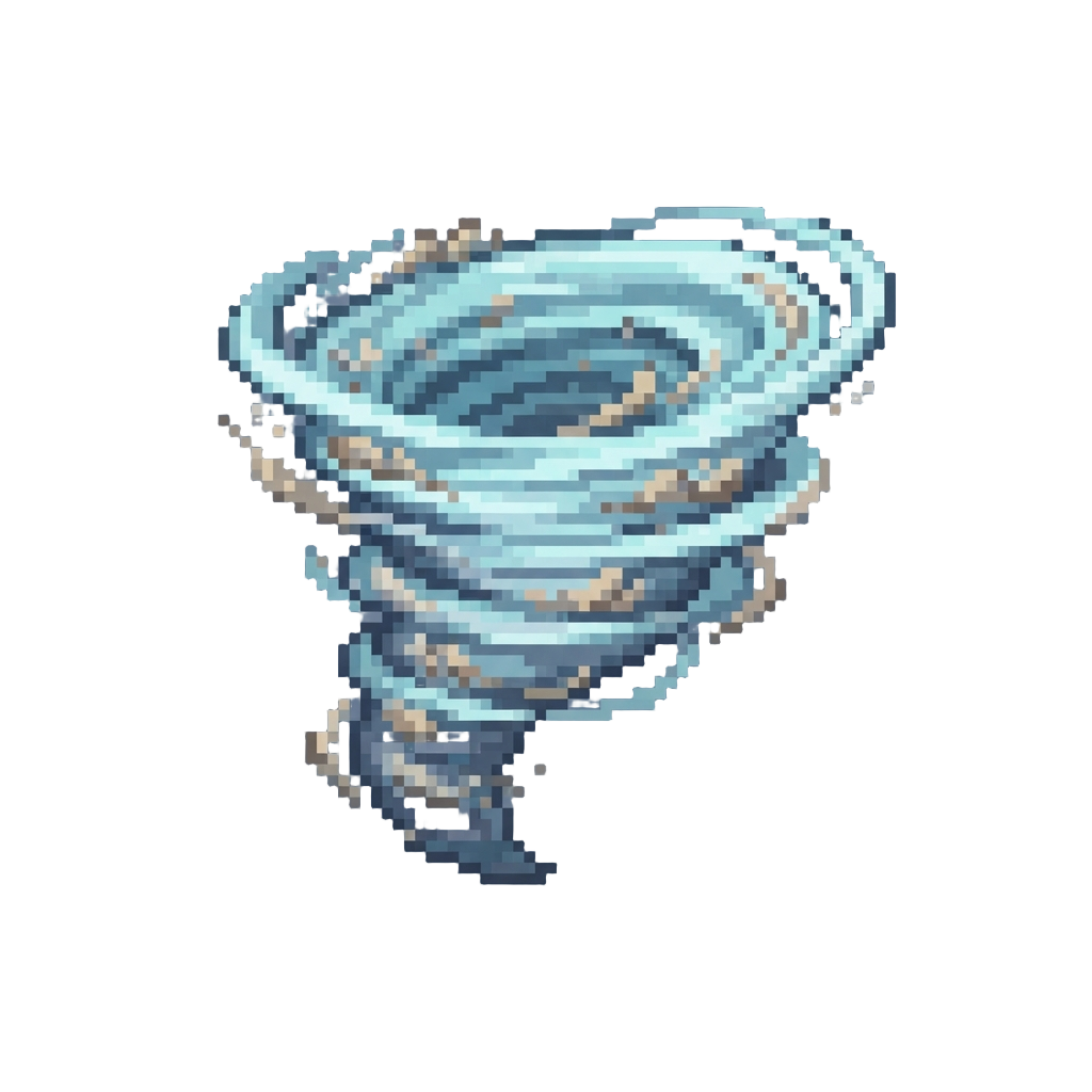 A Vortex of Wind and Dust Swirling in the Wake of the Flyby