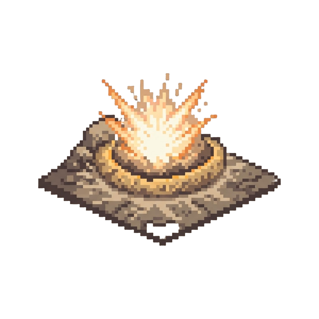 A Blinding Shockwave Flattening the Surrounding Wasteland