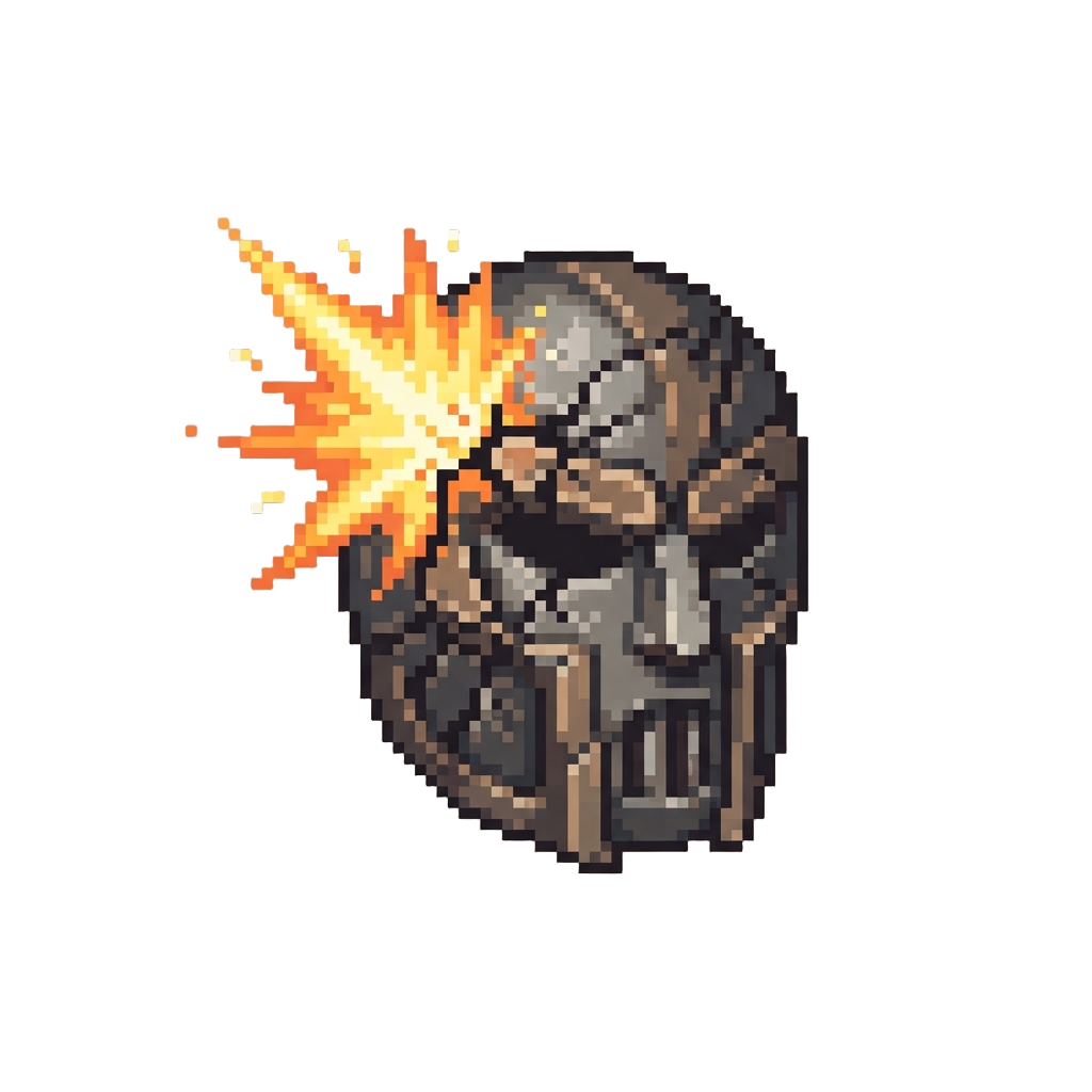 A Massive Shockwave Blast That Cracks the Titan's Face Mask