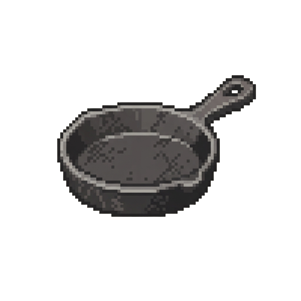 Showing a Sturdy Cast-iron Texture
