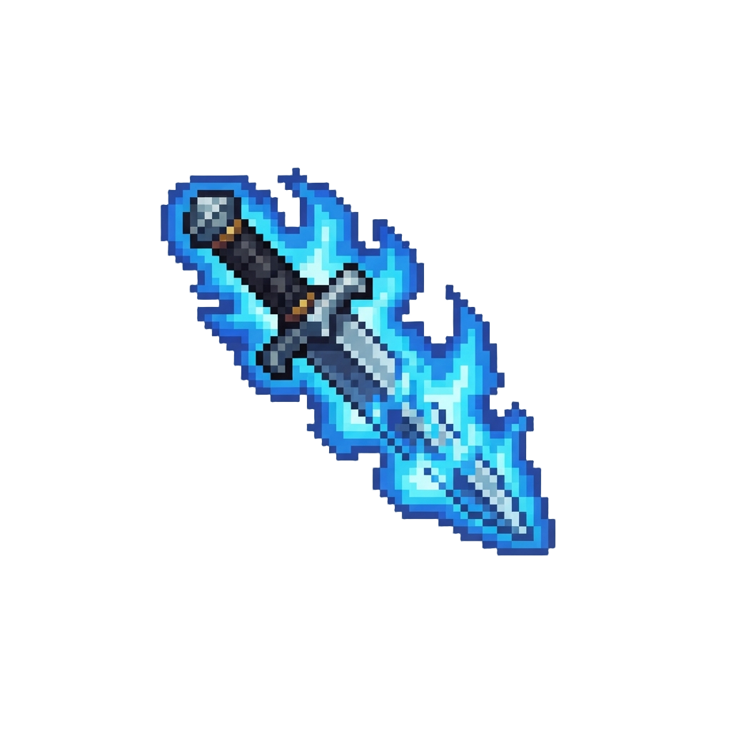 Engulfed in Intense Blue Plasma Fire