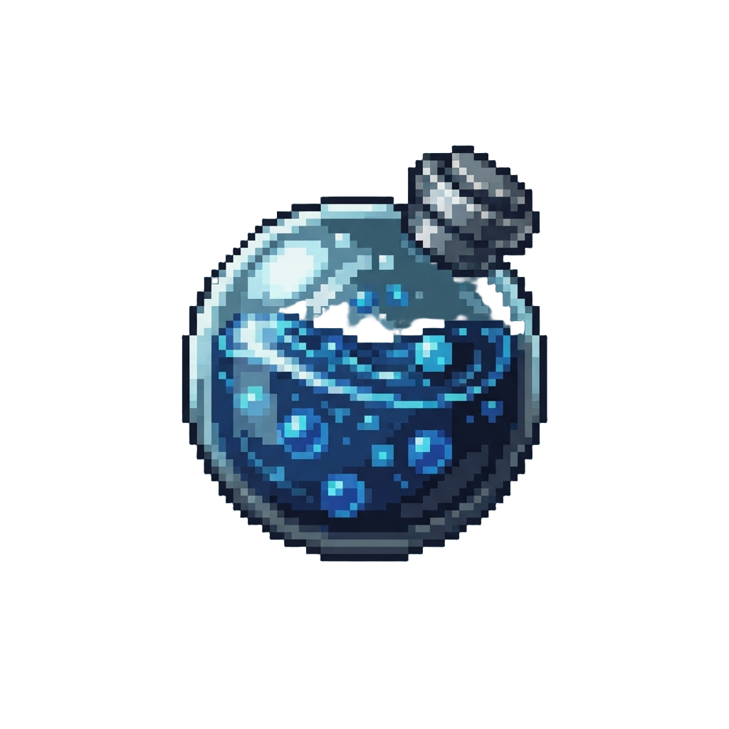Swirling with Deep Oceanic Sapphire Bubbles