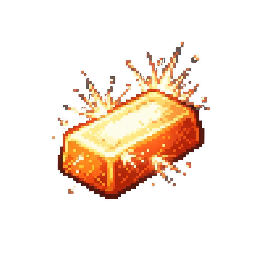Glowing with Intense White-hot Furnace Sparks