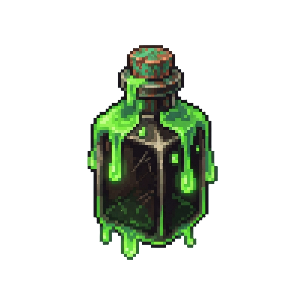 Dripping with Viscous Neon Goo Drops