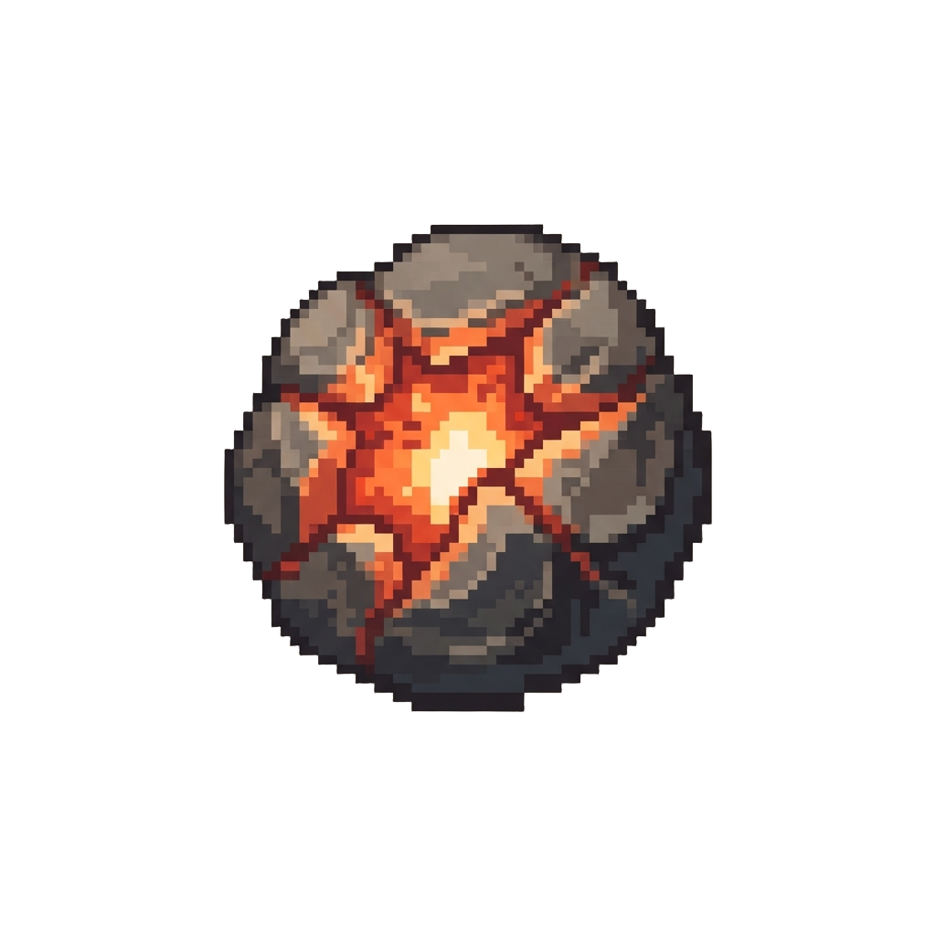 Glowing with a Warm Molten Core Radiance