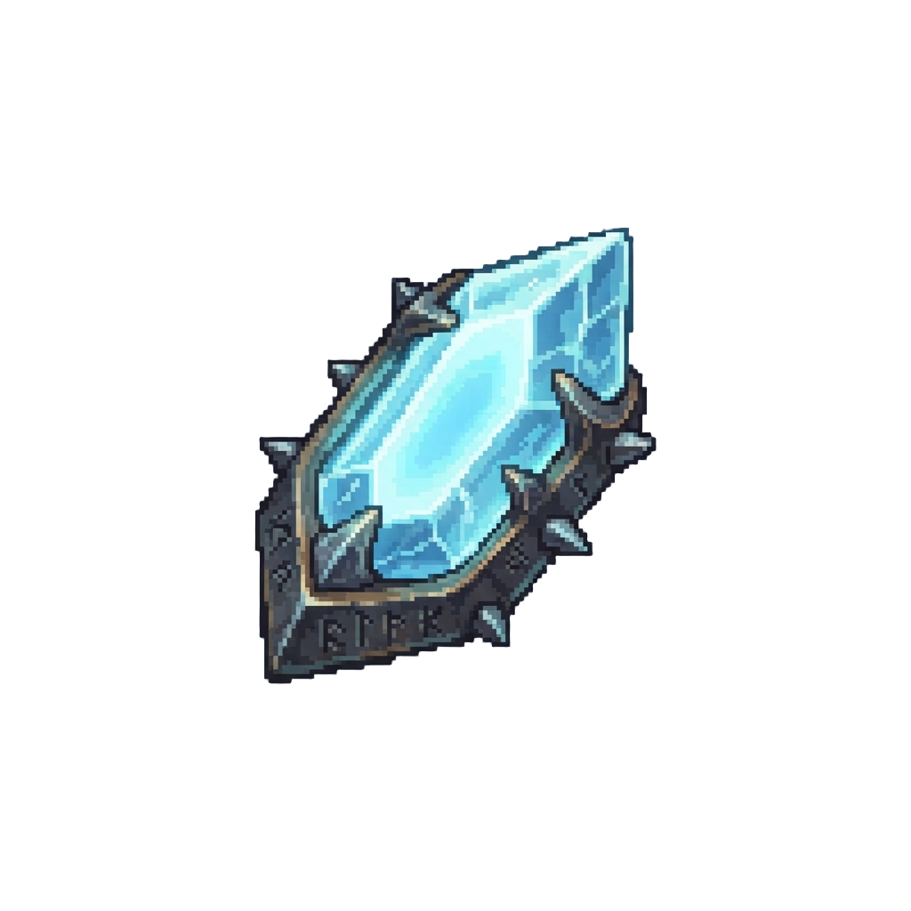 Glowing From Within with Ice-blue Light