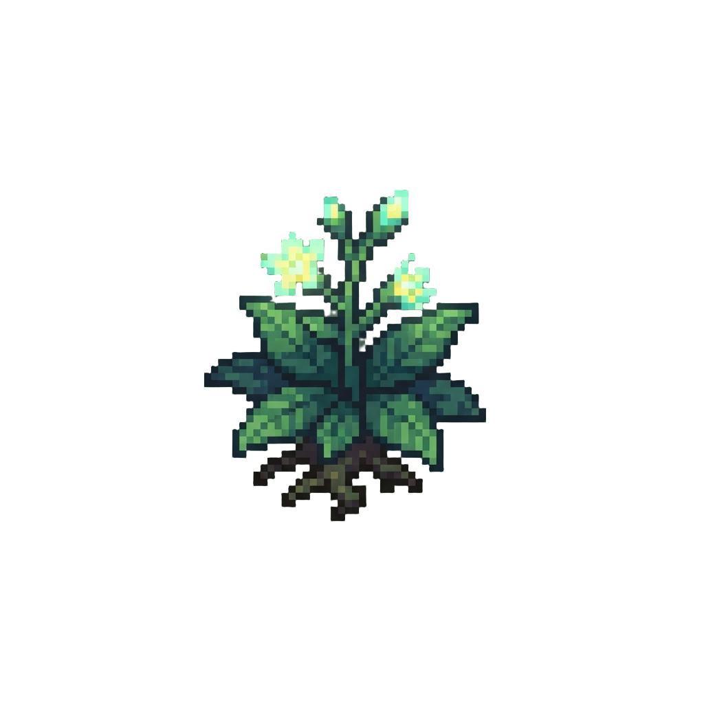 Sprouting Glowing Luminescent Jungle Flora