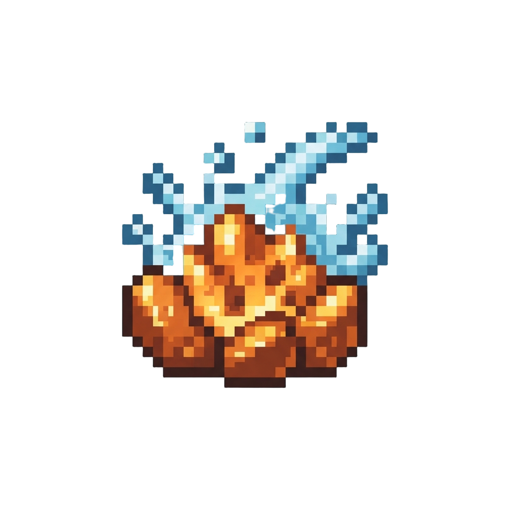 Splashing Gentle Sea Spray Embers