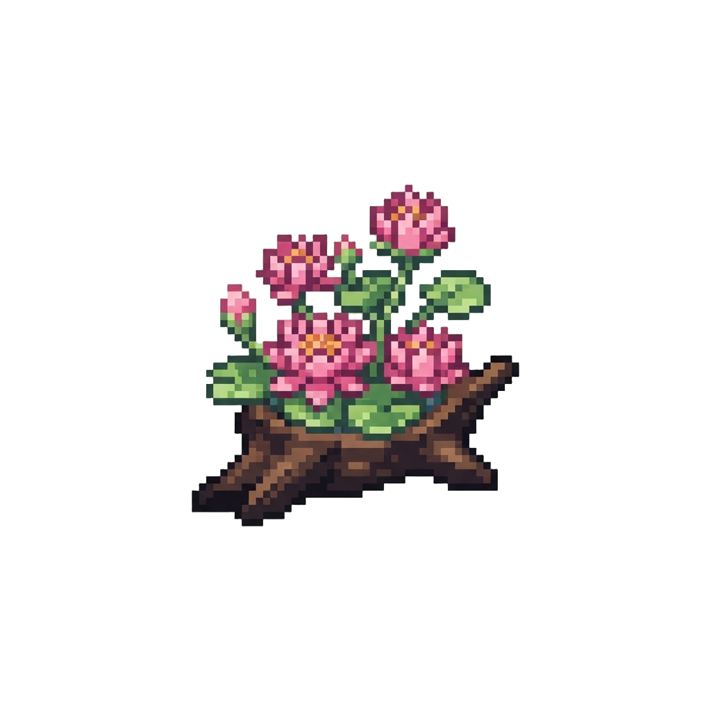 Blooming with Colorful Miniature Lotus Flowers
