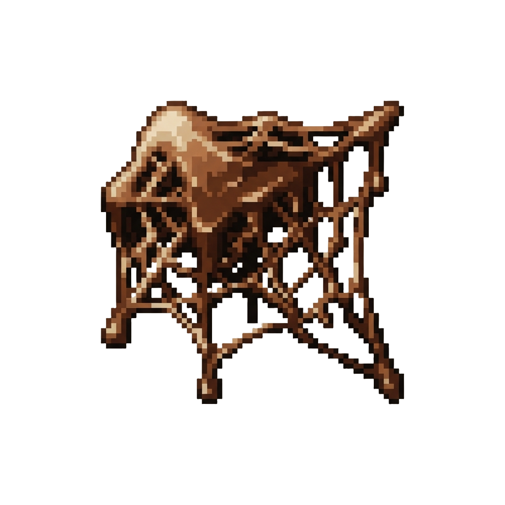 Melted Chocolate Cobweb Glaze