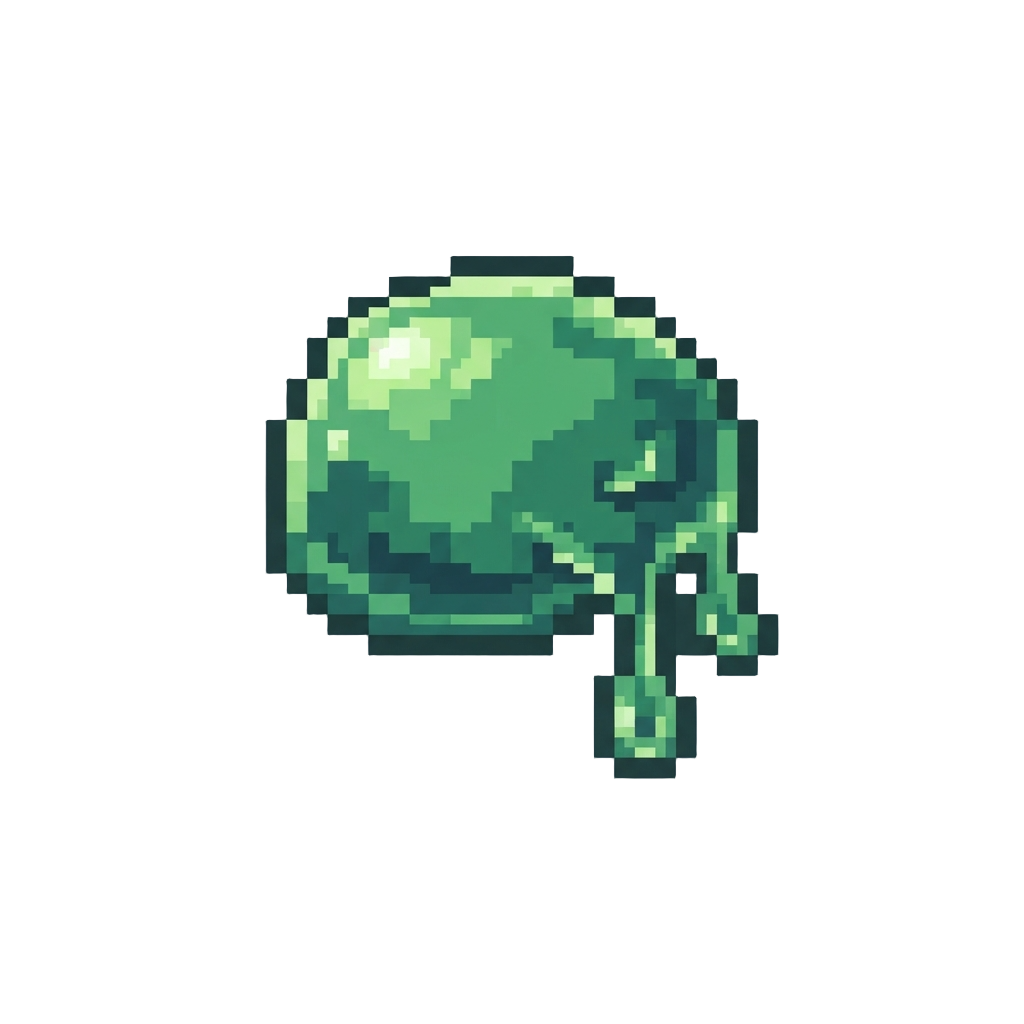 Glowing Green Slime Drips