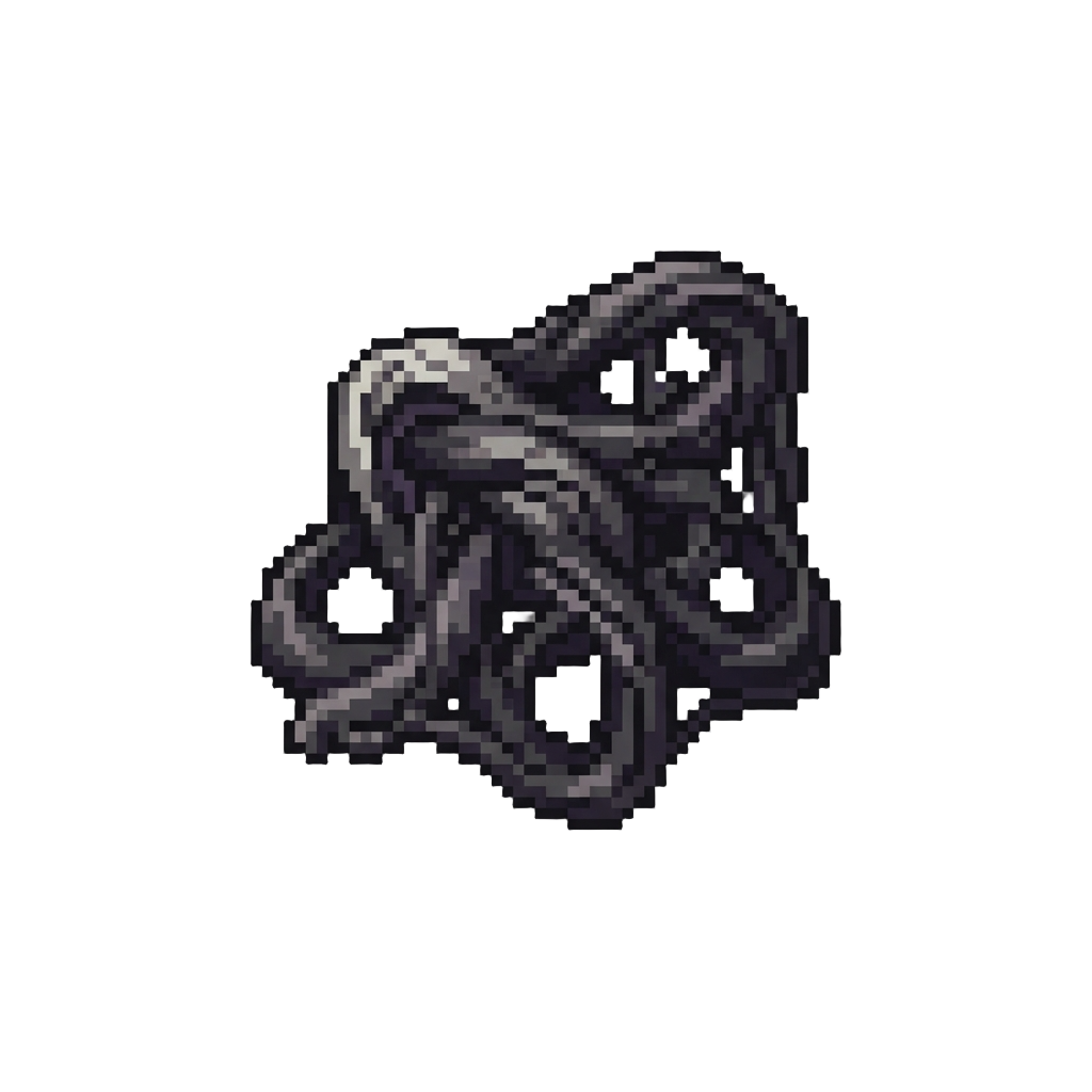 Creepy Black Marshmallow Webbing