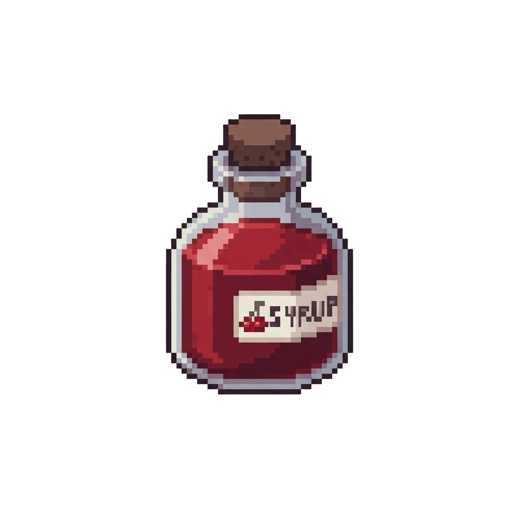 Blood-red Cherry Glaze Syrup