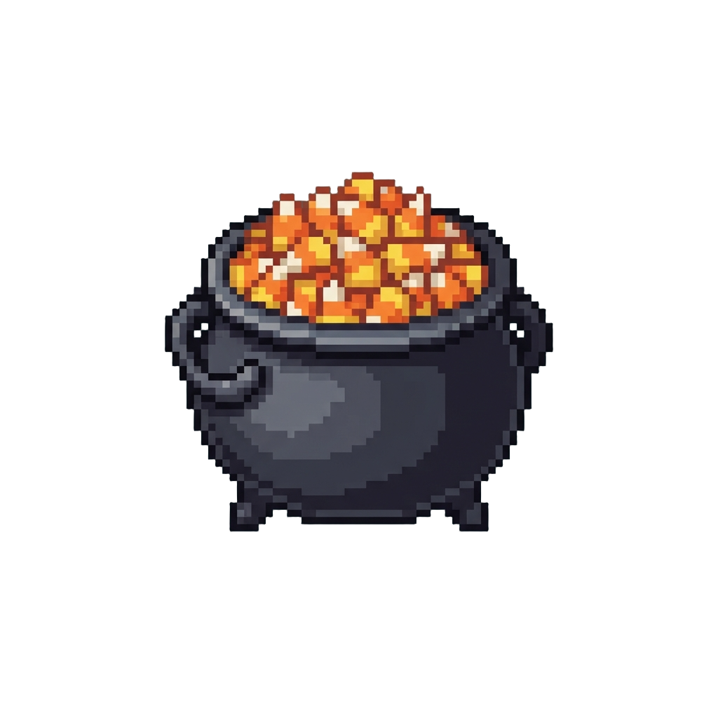 A Giant Cauldron of Candy Corn