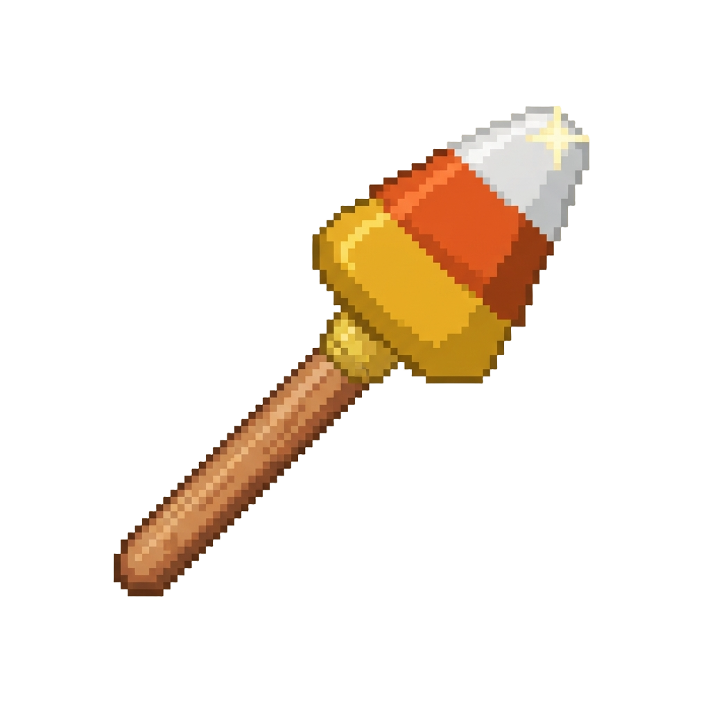 A Candy Corn Wand