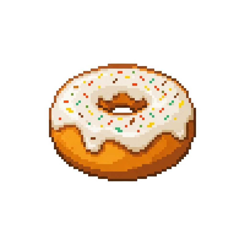 A Huge Frosted Pumpkin Donut