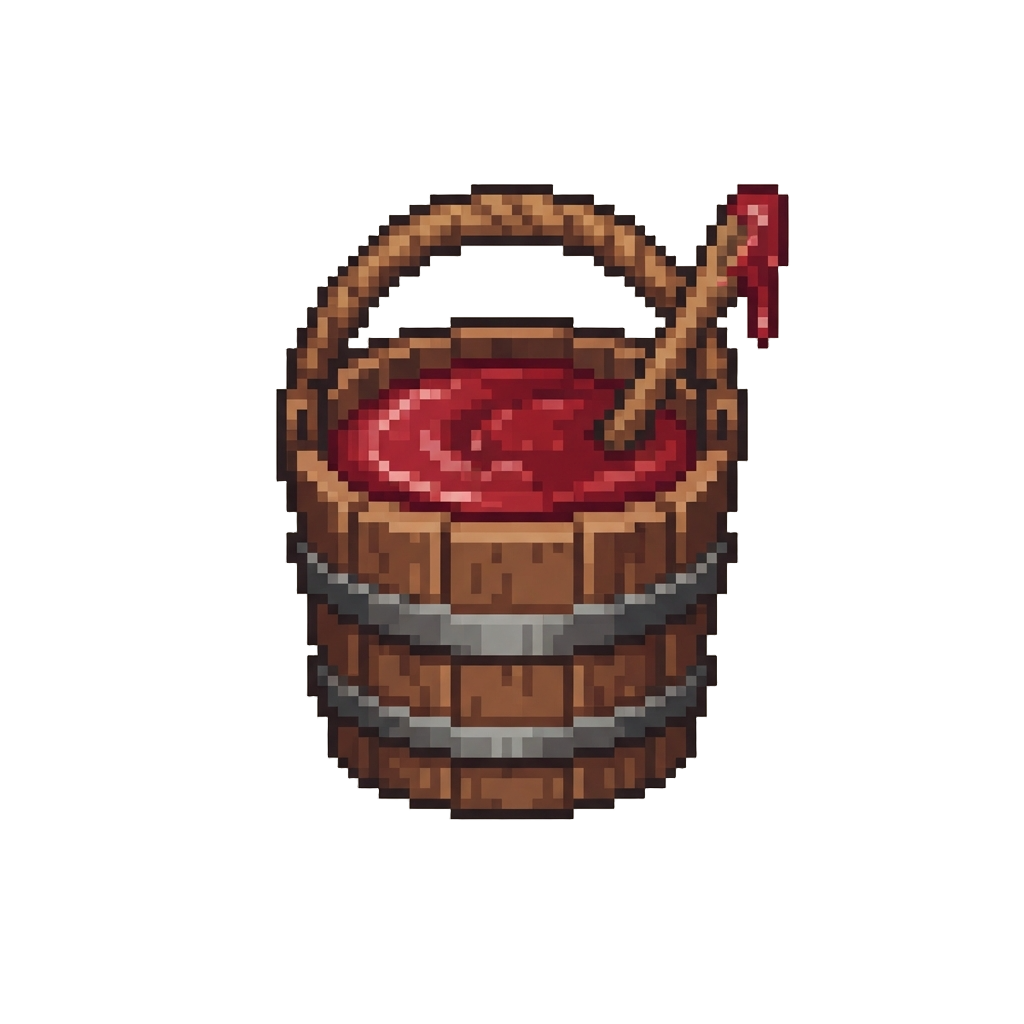 A Bucket of Candy Apple Dip