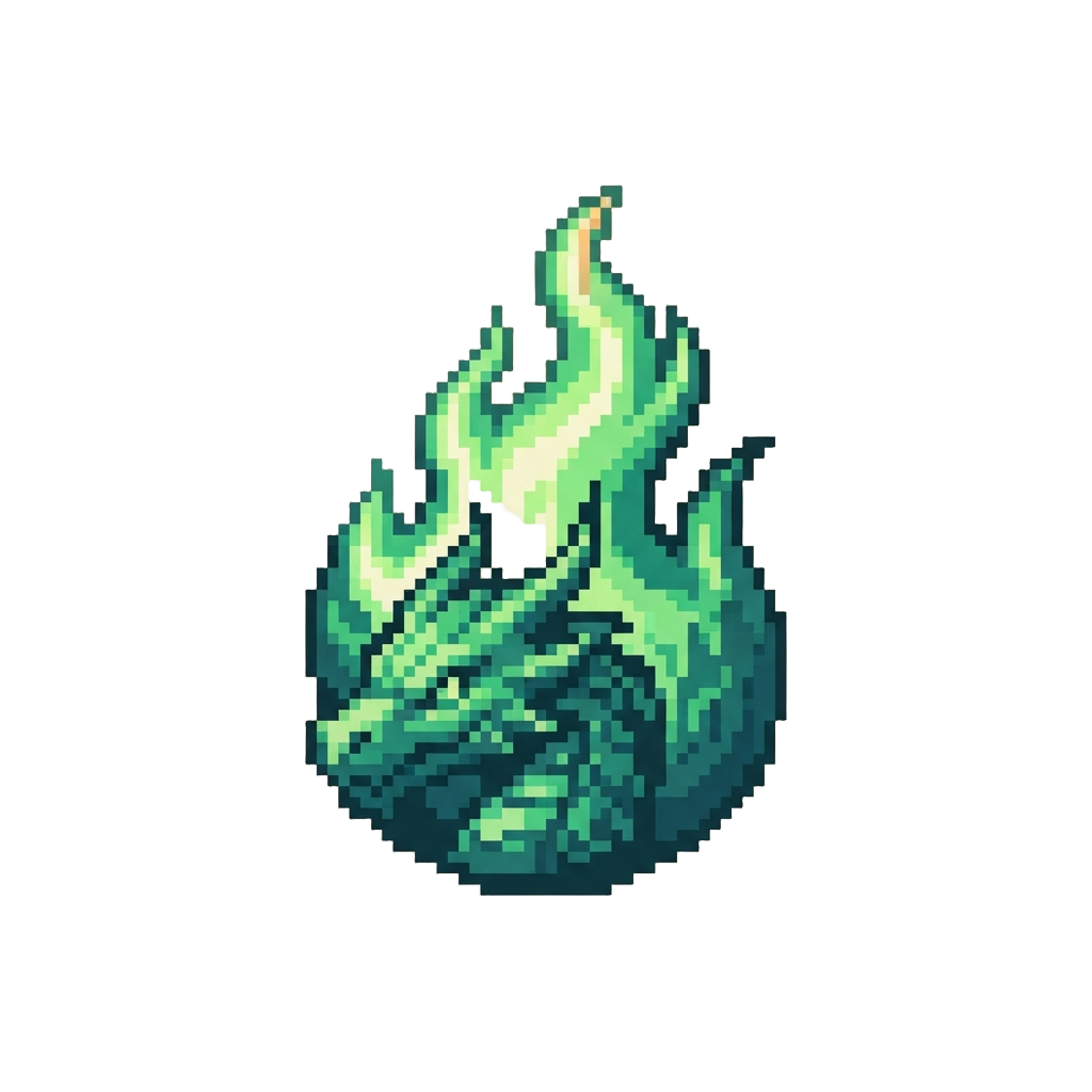 Emerald Dragon Flame