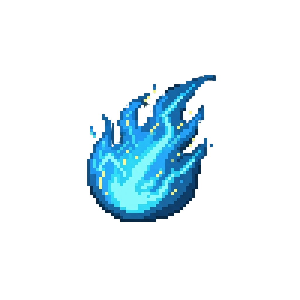 Electric Blue Lightning Fire