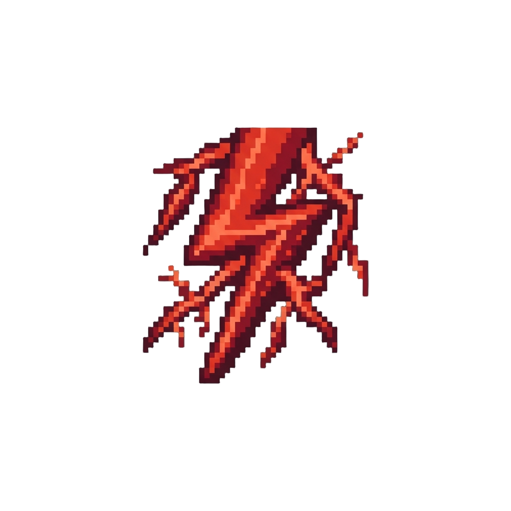 A Rain of Red Crimson Lightning