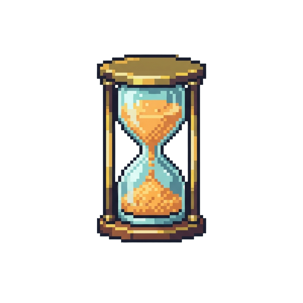 A Pristine Crystal Hourglass