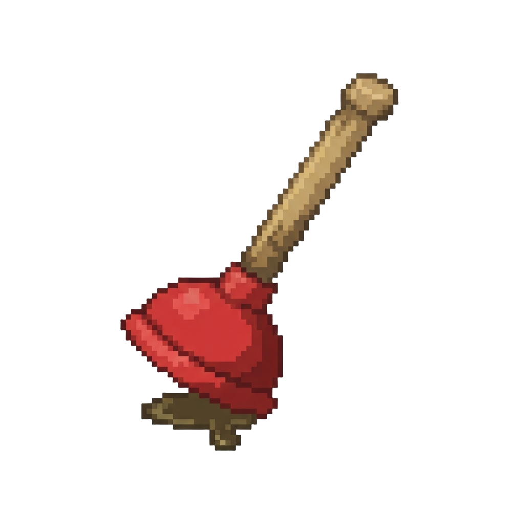 A Leaky Toilet Plunger