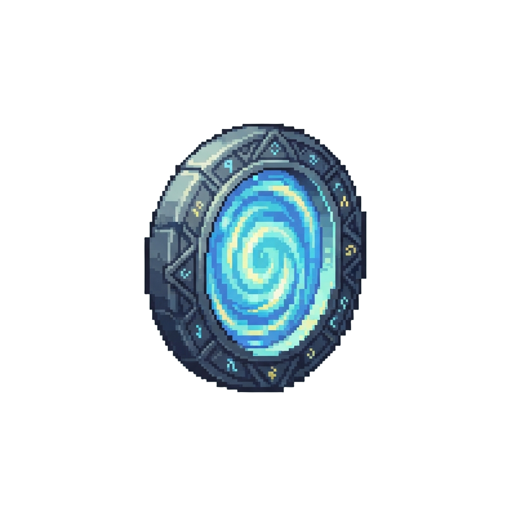 A Magical Glowing Portal Hoop