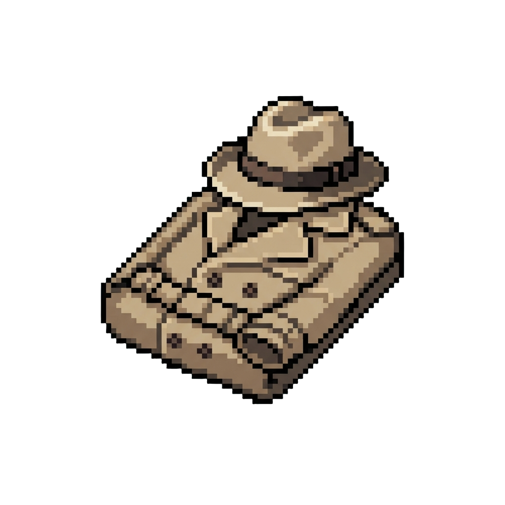 A Sleek Detective Trenchcoat and Fedora