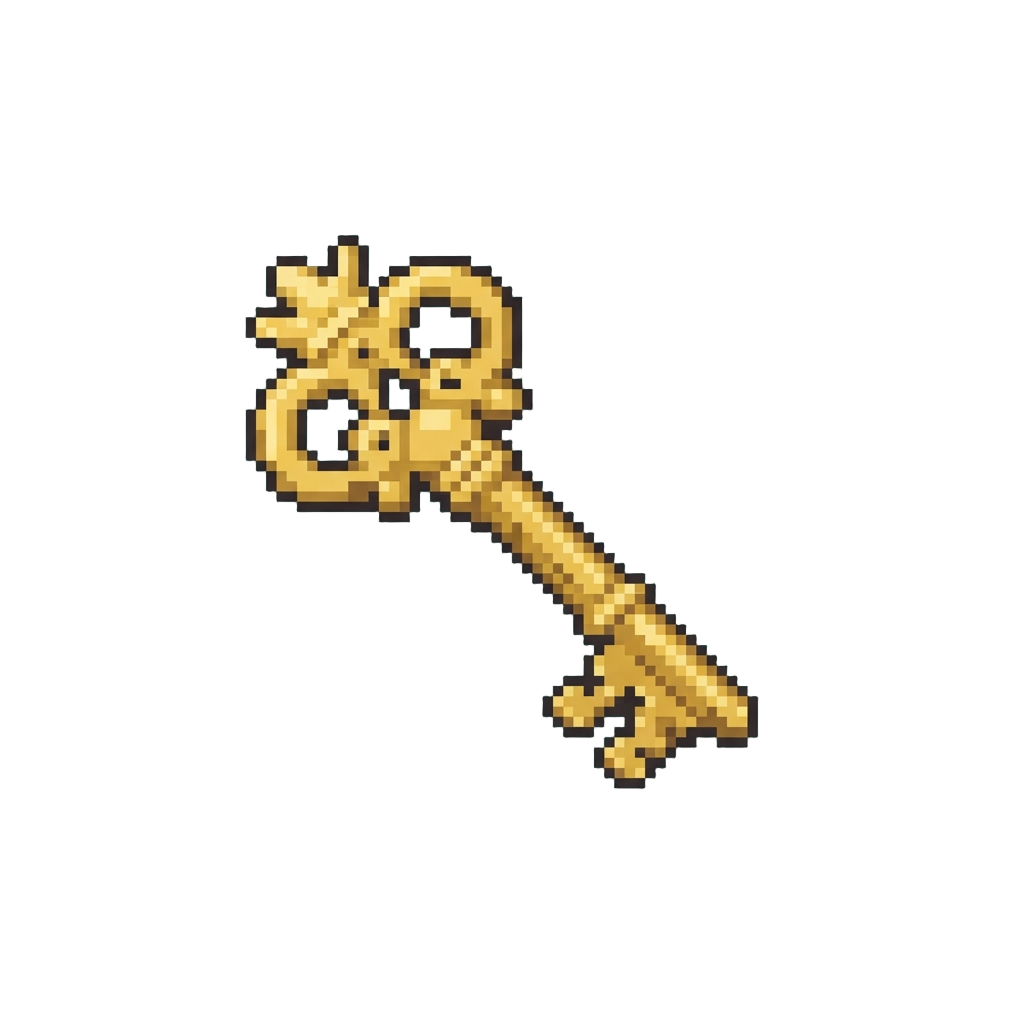 A Shiny Golden Master Key That Unlocks the Secret Exit