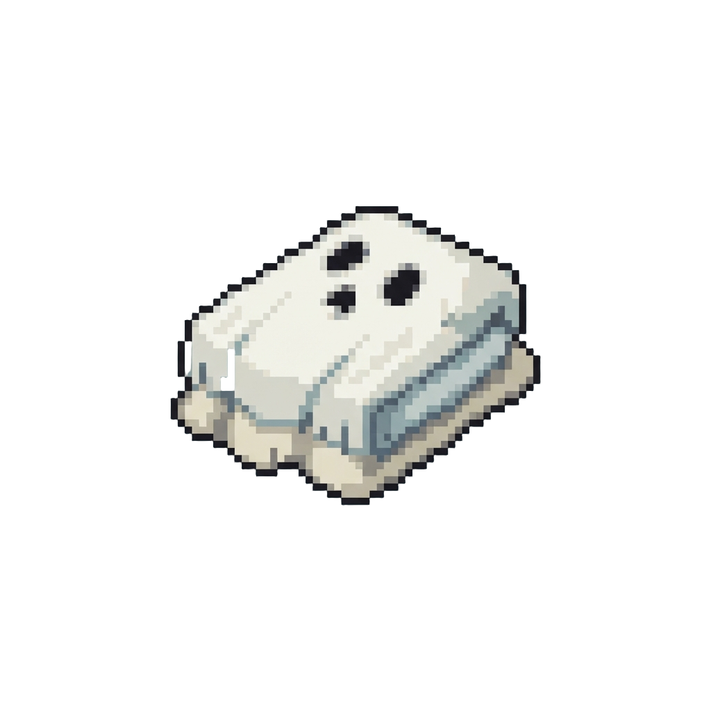 A Spooky White Bedsheet Ghost Outfit
