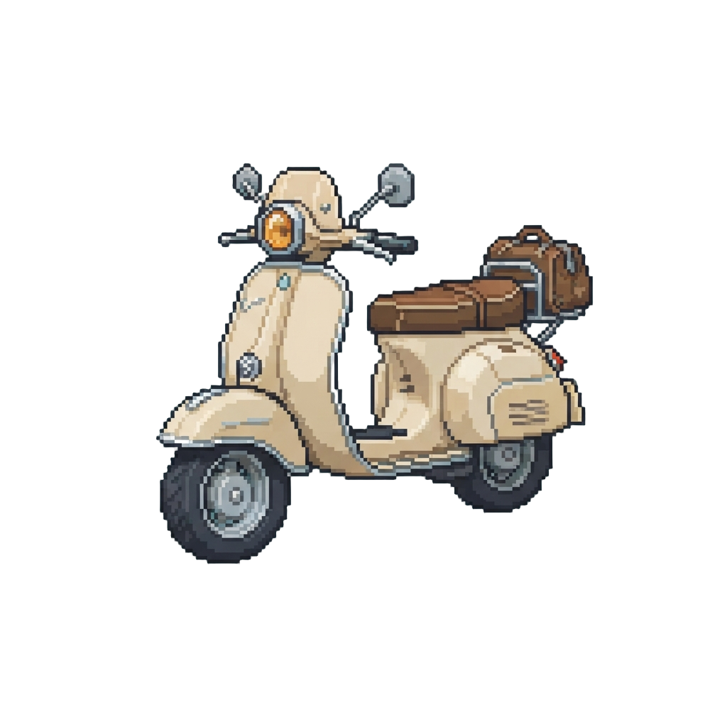 A Miniature Vintage Getaway Scooter