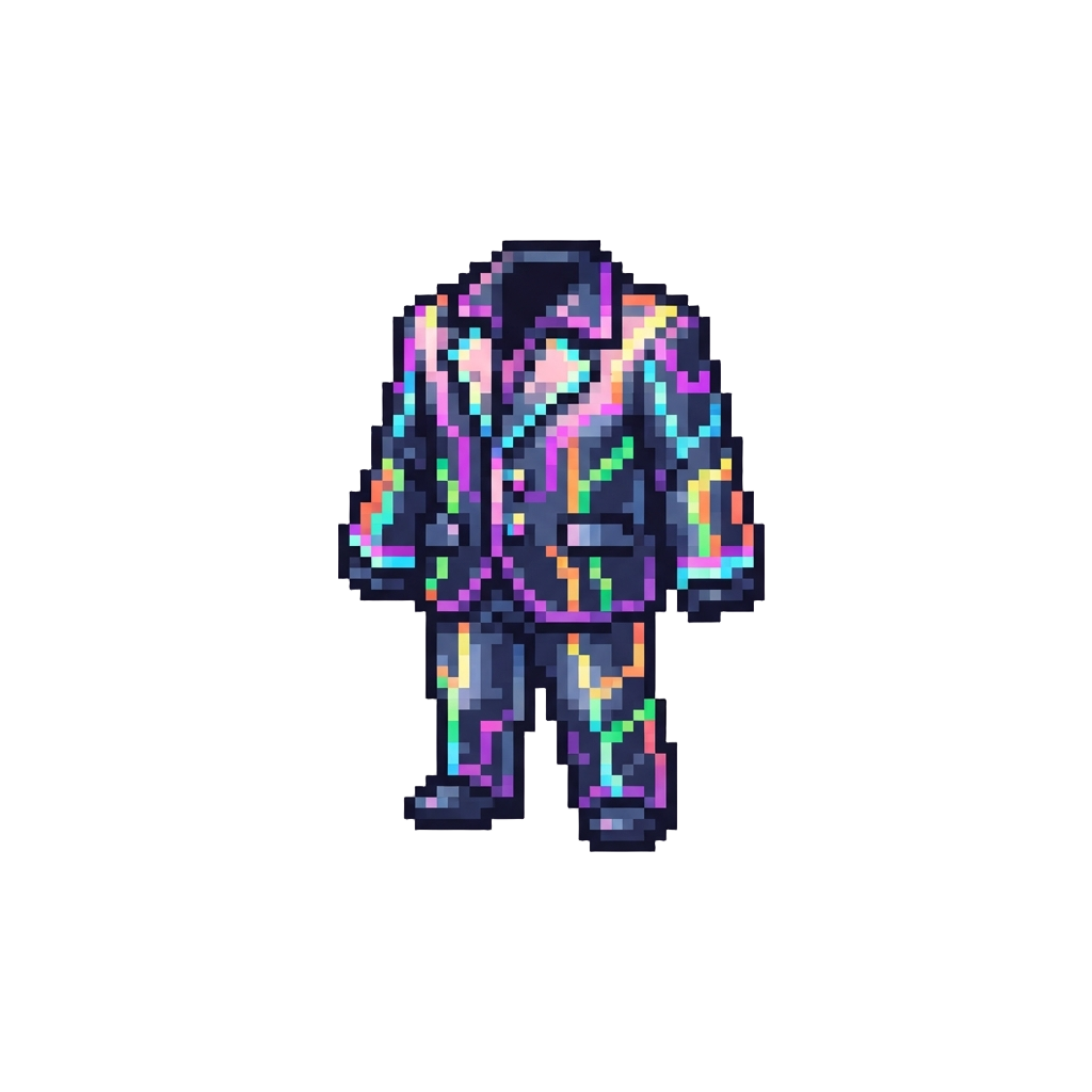 A Glowing Neon Disco Suit