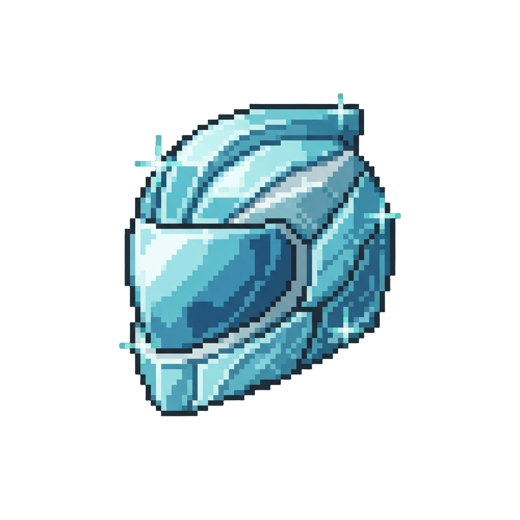 A Sparkling Crystal Race Helmet