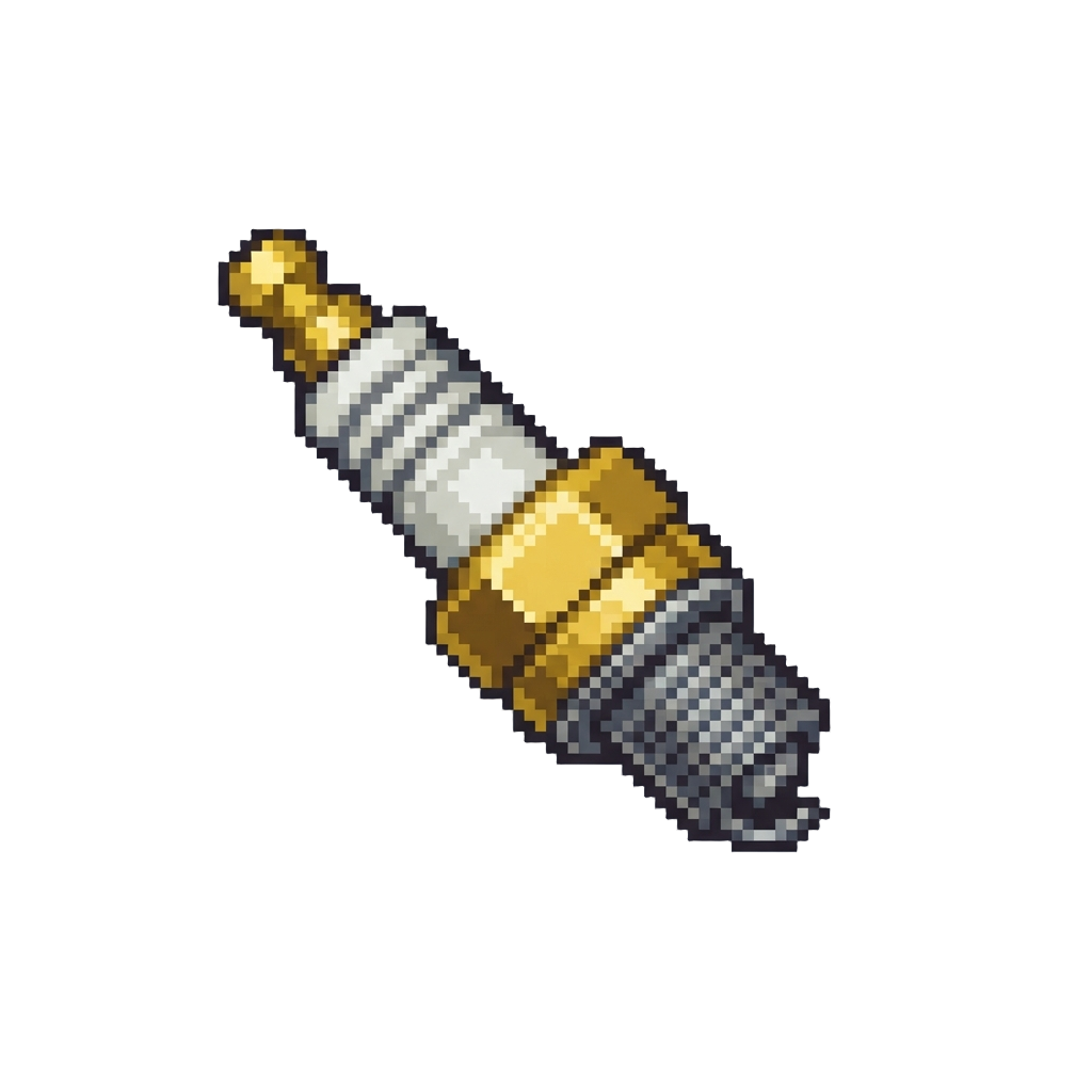 A Miniature Golden Spark-plug Award