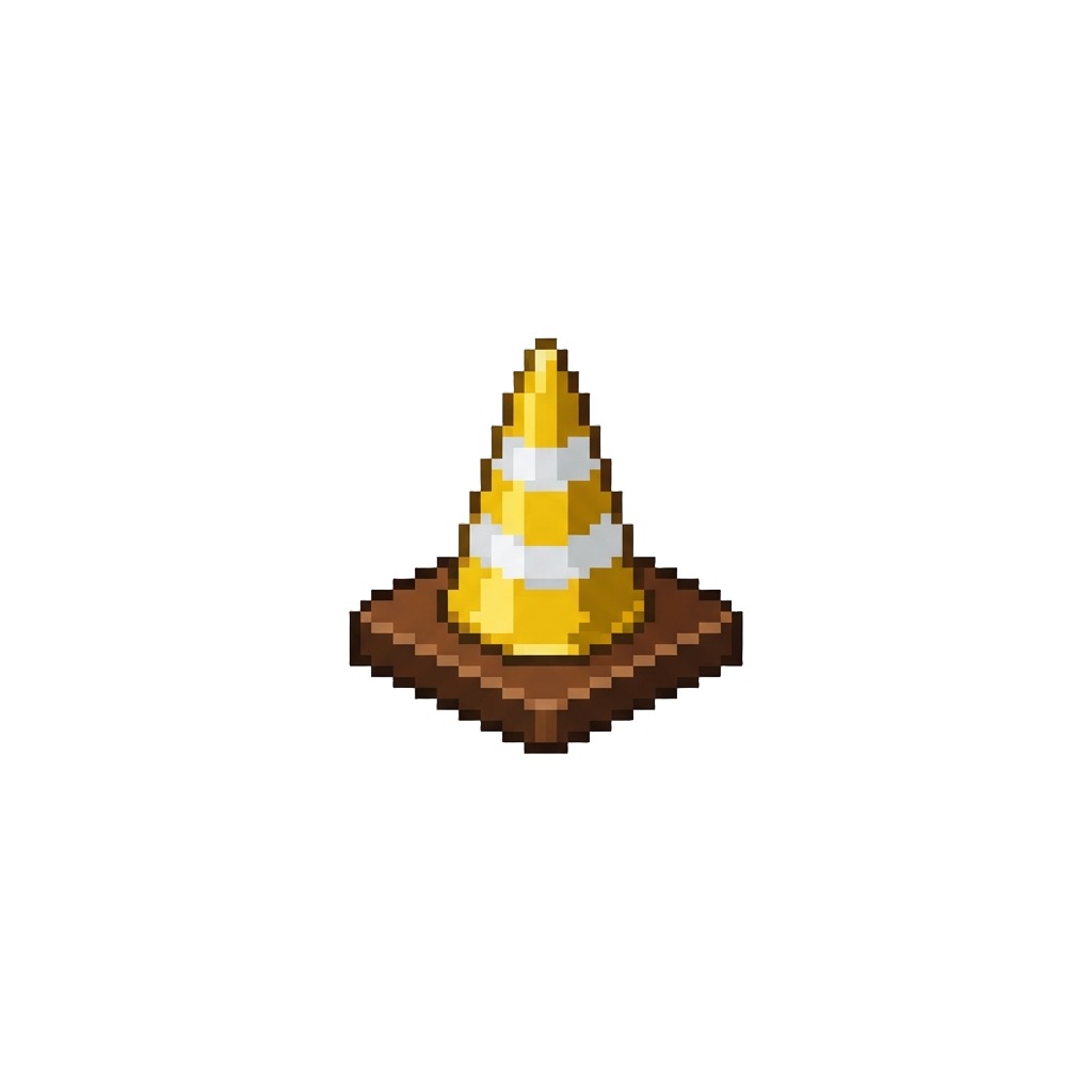 A Tiny Honorable-mention Traffic Cone Trophy