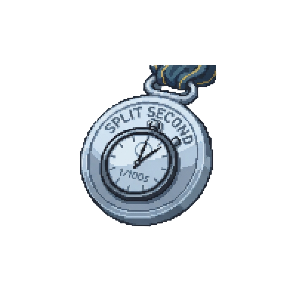 A Silver Split-second Medal