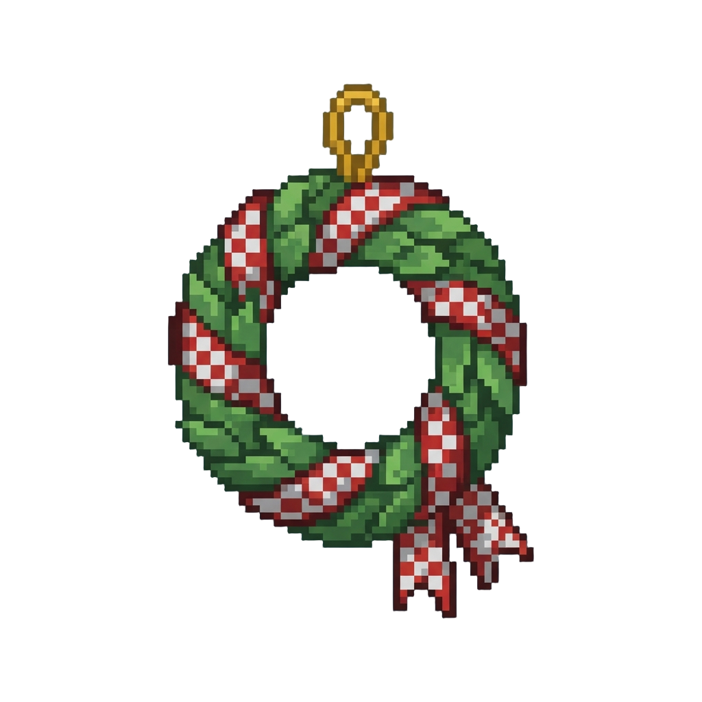 A Checkered Victory Wreath