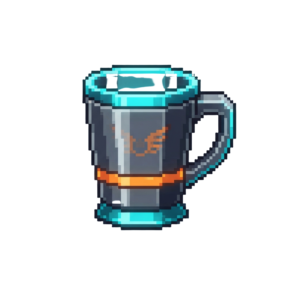 A Glowing Neon Speed Cup