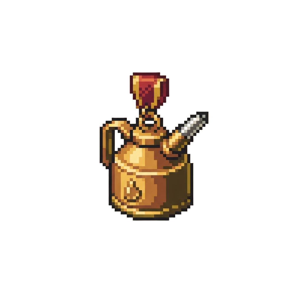 A Tiny Toy Oil-can Medal