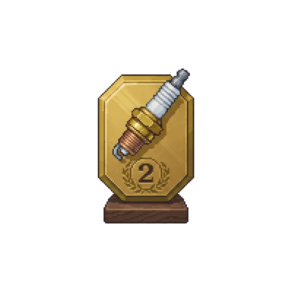 A Runner-up Spark-plug Plaque