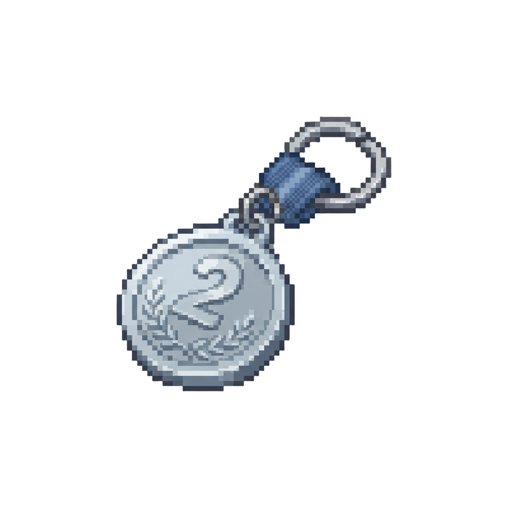 A Silver Runner-up Key-chain
