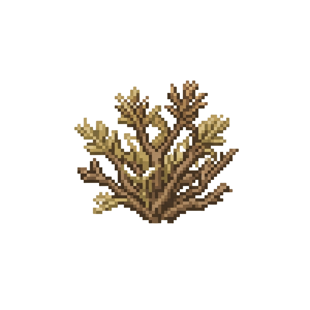A Patch of Dry Desert Scrub