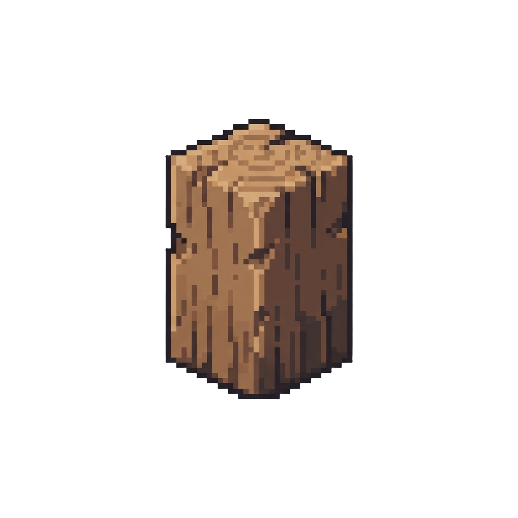 A Solid Carved Timber Post