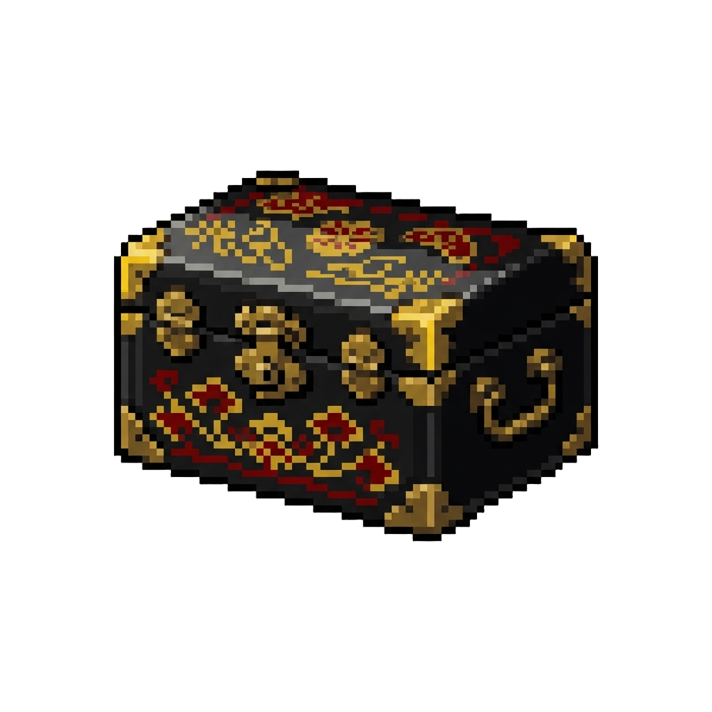 A Lacquer-painted Decoy Trunk