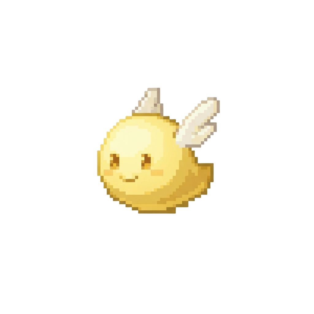 A Gentle Light Spirit with Tiny Fluttering Wings