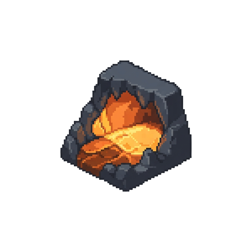 A Glowing Magma Cavern Beneath the Mantle