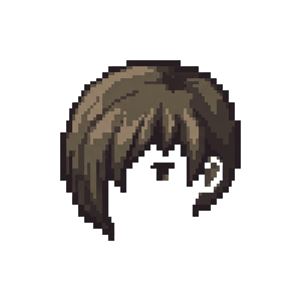 A Goofy Lopsided Bowl Cut Covering One Eye Completely