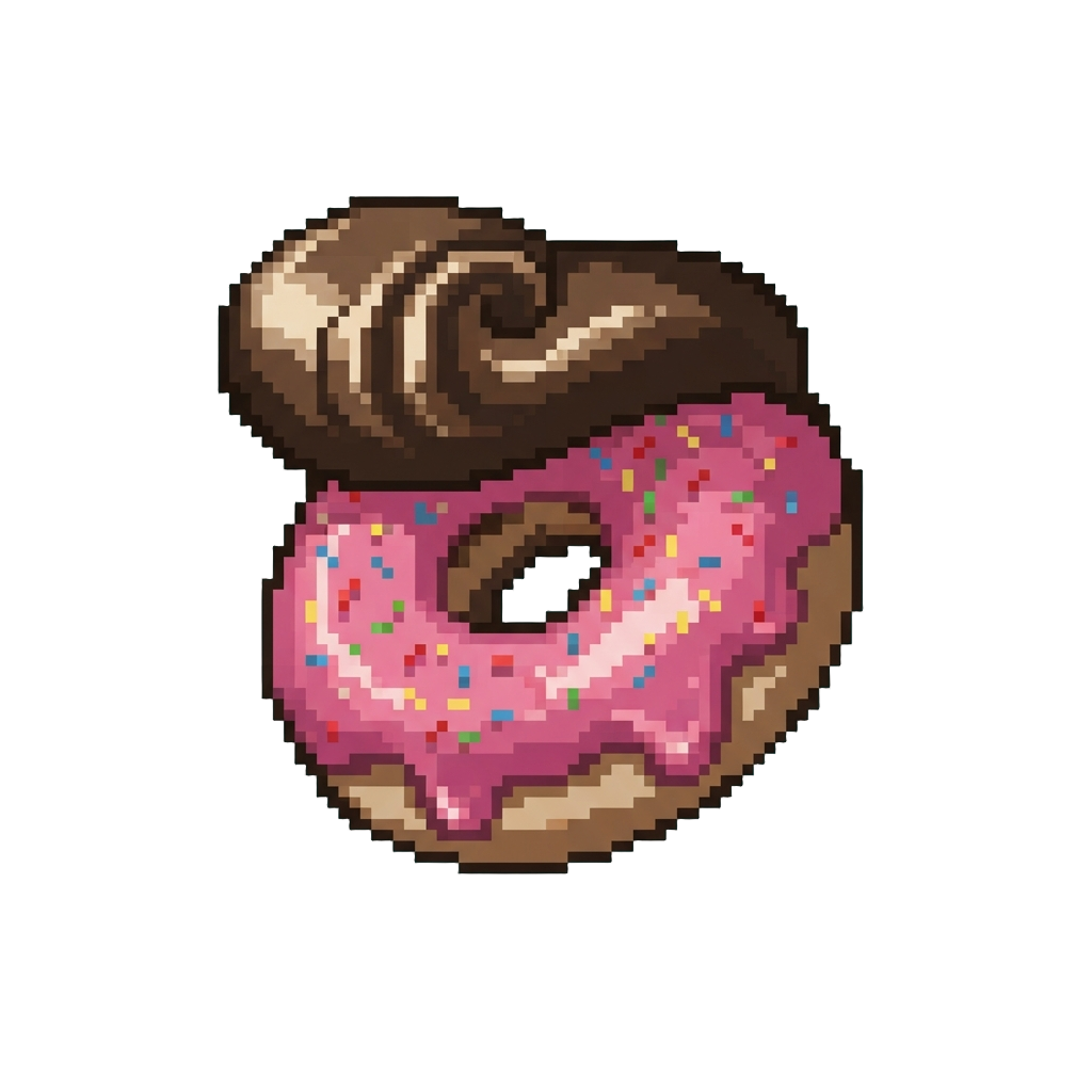 A Retro Pompadour Shaped Exactly Like a Giant Shiny Donut