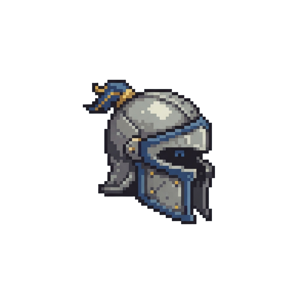 A Totally Flat Helmet-head Stuck Down with Static Cling
